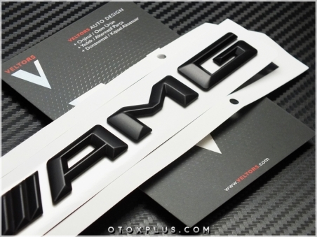 Mercedes Siyah AMG Bagaj Yazı AMG Logo Amblem