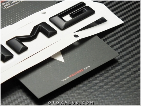 Mercedes Siyah AMG Bagaj Yazı AMG Logo Amblem