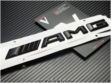 Mercedes Siyah AMG Bagaj Yazı AMG Logo Amblem