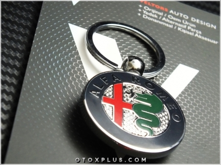 Alfa Romeo Logo Amblem Özel Krom Alfa Romeo Anahtarlık