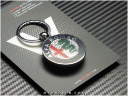 Alfa Romeo Logo Amblem Özel Krom Alfa Romeo Anahtarlık