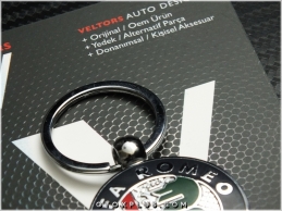 Alfa Romeo Logo Amblem Özel Krom Alfa Romeo Anahtarlık