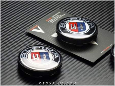 BMW Alpina Logo Amblem Alpina Jant Göbeği Göbek Kapak Seti