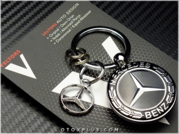 Mercedes Logo Amblem Özel Krom Anahtarlık