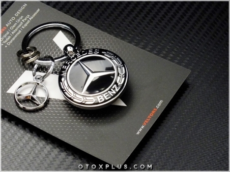 Mercedes Logo Amblem Özel Krom Anahtarlık