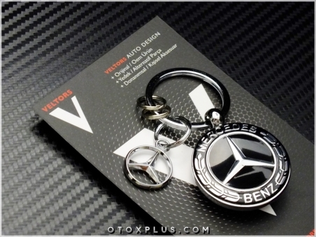 Mercedes Logo Amblem Özel Krom Anahtarlık