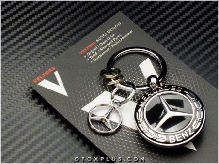 Mercedes Logo Amblem Özel Krom Anahtarlık