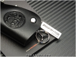 Mercedes AMG Logo Amblem Deri AMG Anahtarlık