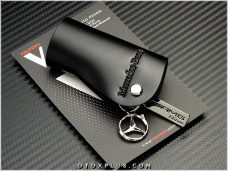 Mercedes AMG Logo Amblem Gerçek Deri Anahtarlık