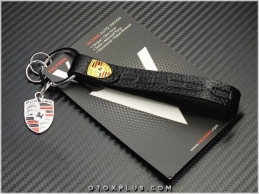 Porsche Logo Amblem Deri Porsche Anahtarlık