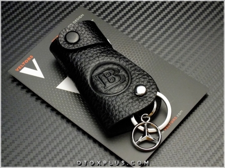 Mercedes Brabus Logo Amblem Deri Brabus Anahtarlık
