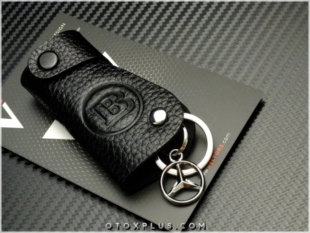 Mercedes Brabus Logo Amblem Deri Brabus Anahtarlık