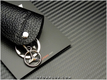 Mercedes Brabus Logo Amblem Deri Brabus Anahtarlık