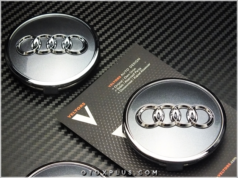 Audi Yeni Nesil Logo Amblem Audi Jant Göbeği Göbek Kapak Seti