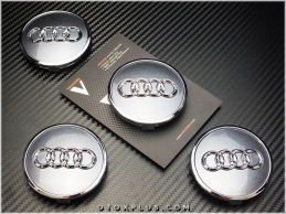 Audi Yeni Nesil Logo Amblem Audi Jant Göbeği Göbek Kapak Seti