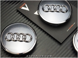 Audi Yeni Nesil Logo Amblem Audi Jant Göbeği Göbek Kapak Seti
