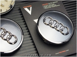 Audi Yeni Nesil Logo Amblem Audi Jant Göbeği Göbek Kapak Seti
