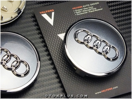 Audi Yeni Nesil Logo Amblem Audi Jant Göbeği Göbek Kapak Seti