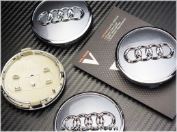 Audi Yeni Nesil Logo Amblem Audi Jant Göbeği Göbek Kapak Seti