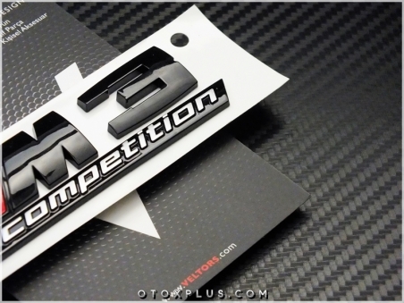 BMW Black / Siyah M3 Competition M3 Logo Amblem Seti