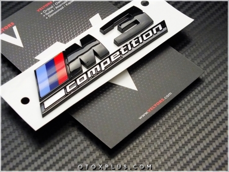 BMW Black / Siyah M3 Competition M3 Logo Amblem Seti