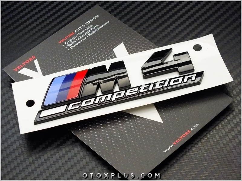 BMW Black / Siyah M4 Competition M4 Logo Amblem Seti BMW Black / Siyah M4 Competition M4 Logo Amblem Seti