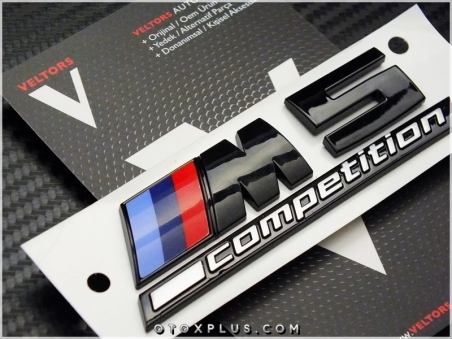 BMW Black / Siyah M5 Competition M5 Logo Amblem Seti