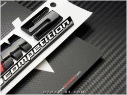 BMW Black / Siyah M5 Competition M5 Logo Amblem Seti