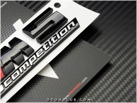 BMW Black / Siyah M5 Competition M5 Logo Amblem Seti