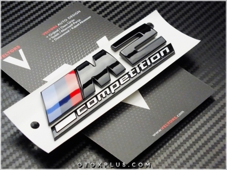 BMW Black / Siyah M2 Competition M2 Logo Amblem Seti