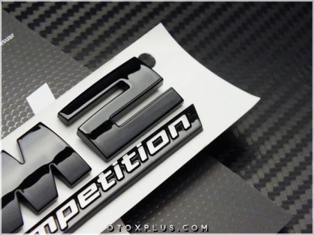 BMW Black / Siyah M2 Competition M2 Logo Amblem Seti