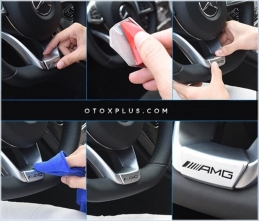 Mercedes AMG Direksiyon Yazı AMG Logo Amblem