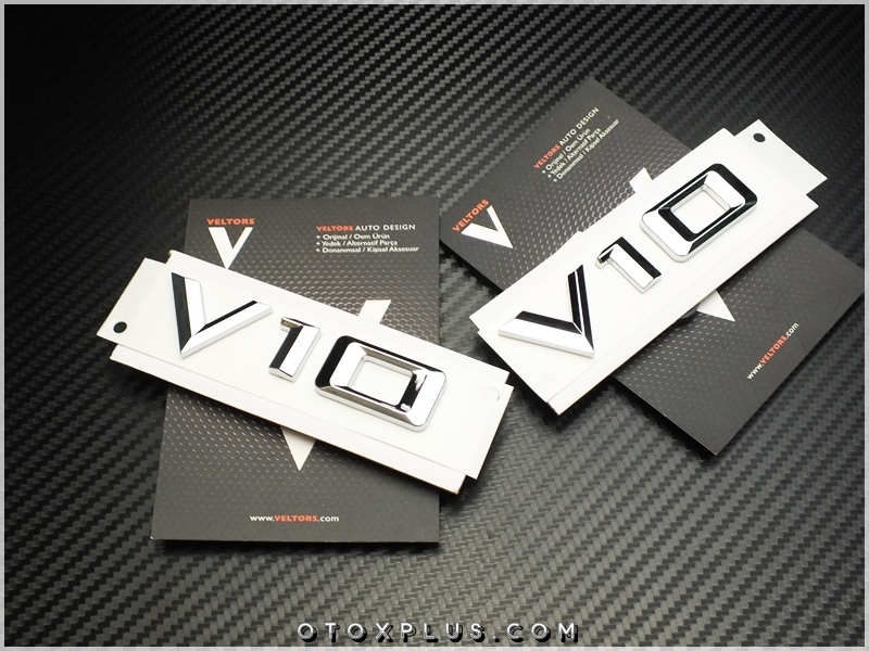 BMW Araç Yan V10 Logo Amblem Seti