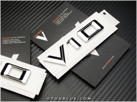 BMW Araç Yan V10 Logo Amblem Seti