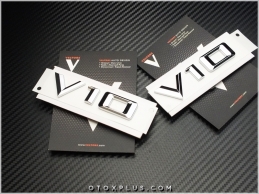 BMW Araç Yan V10 Logo Amblem Seti