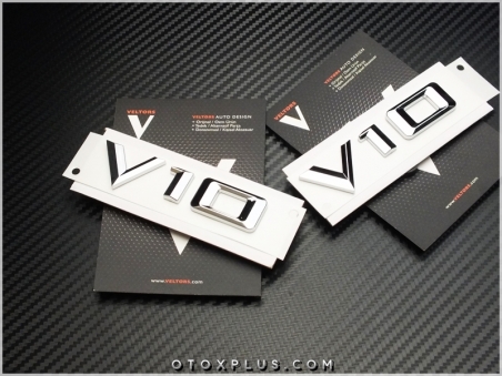 BMW Araç Yan V10 Logo Amblem Seti