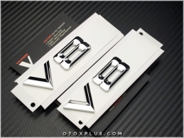 BMW V8 Araç Yan V8 Logo Amblem Seti