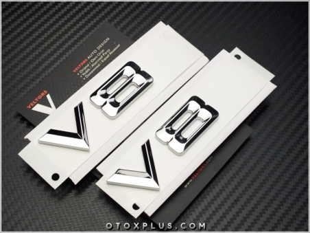 BMW V8 Araç Yan V8 Logo Amblem Seti