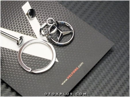 Mercedes Brabus Logo Amblem Deri Brabus Anahtarlık