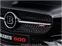 Mercedes Brabus Ön Izgara Logo Amblem