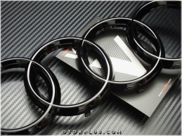 Audi Glossy Black / Parlak Siyah Audi Ön Izgara Halka Logo Amblem Audi Glossy Black / Parlak Siyah Audi Ön Izgara Halka Logo Amblem