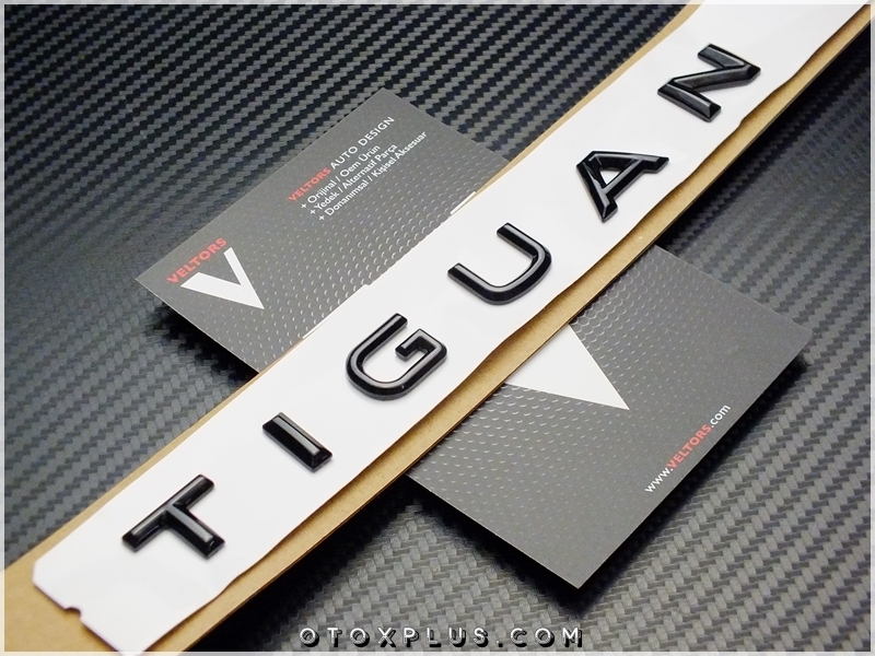 VW Tiguan Glossy Black / Parlak Siyah Bagaj Yazı Tiguan Logo Amblem