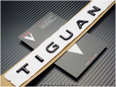 VW Tiguan Glossy Black / Parlak Siyah Bagaj Yazı Tiguan Logo Amblem
