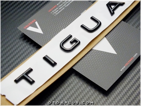 VW Tiguan Glossy Black / Parlak Siyah Bagaj Yazı Tiguan Logo Amblem