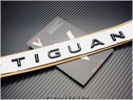 VW Tiguan Glossy Black / Parlak Siyah Bagaj Yazı Tiguan Logo Amblem