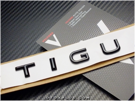 VW Tiguan Glossy Black / Parlak Siyah Bagaj Yazı Tiguan Logo Amblem