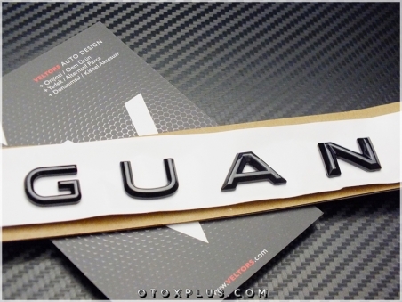 VW Tiguan Glossy Black / Parlak Siyah Bagaj Yazı Tiguan Logo Amblem