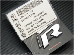 VW R Line R Polo Golf Jetta Scirocco Arteon Passat CC Bagaj Yazı Logo