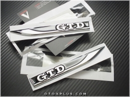 VW Polo Golf Gtd Yan GTD Logo Amblem Seti
