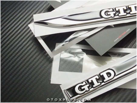 VW Polo Golf Gtd Yan GTD Logo Amblem Seti